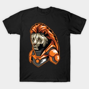 Lion cyborg illustration T-Shirt